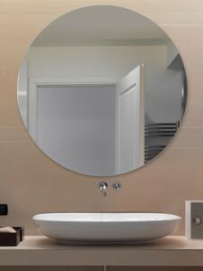 PURE RONDE kulaté zrcadlo na chodbu do předsíně Ø 80 cm s leštěnou hranou do koupelny na zeď 411-354