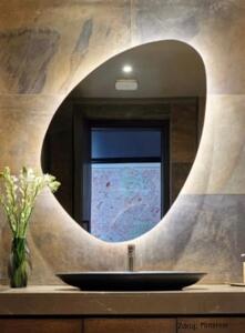 Atypické zrcadlo do koupelny s LED osvětlením - 90 x 60 cm - Ambiente Organic