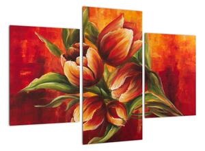 Obraz tulipánů na stěnu (90x60cm)