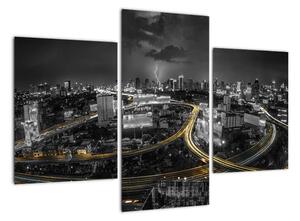 Noční město - obraz (90x60cm)