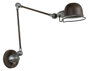 Lucide 45252/11/97 HONORE - Retro industriální nástěnná lampa (Průmyslová nástěnná lampa na kloubu s vypínačem, lze otáčet i do strany)