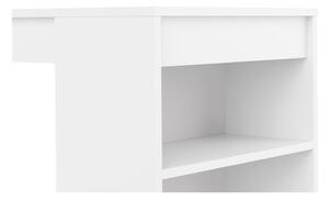 Bílý barový stůl 115x50 cm Aravis - TemaHome