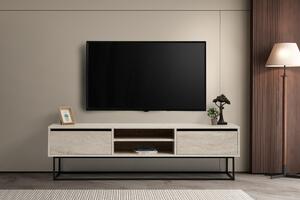 TV stolek/skříňka Elizei 180 (černý mramor). Akce -26%