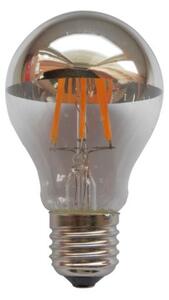 Diolamp LED retro žárovka A60 6W Filament stříbrný vrchlík