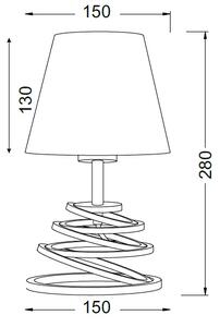 ACA DECOR Stolní lampa Spiral White