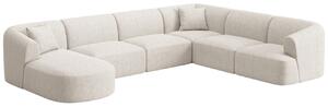 -25 % Dny MOMENTI– Cosmopolitan Design Světle béžová čalouněná rohová pohovka Campi 330 cm, pravá