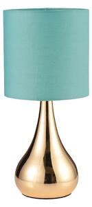 ACA DECOR Stolní lampa BELLATRIS, stmívatelná dotykem, mentolově-zelená barva