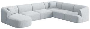 -25 % Dny MOMENTI– Cosmopolitan Design Světle šedá čalouněná rohová pohovka Campi 330 cm, pravá