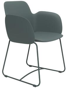 VONDOM Zelené plastové zahradní křeslo PEZZETTINA