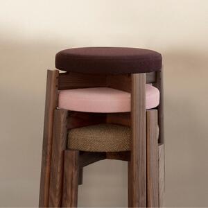 Audo CPH Růžová bouclé stolička AUDO PASSAGE 47,5 cm