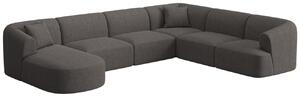 -25 % Dny MOMENTI– Cosmopolitan Design Šedá čalouněná rohová pohovka Campi 330 cm, pravá