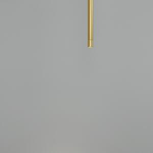 Zlaté kovové závěsné LED světlo Nova Luce Elettra