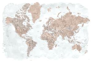 Plakát, Obraz - Blursbyai - Neutral world map