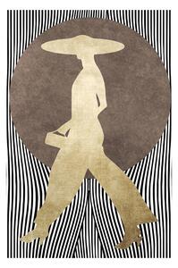 Plakát, Obraz - Kubistika - La Madame Noir, (40 x 60 cm)
