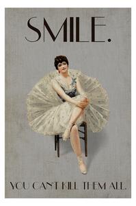 Plakát, Obraz - Kubistika - Keep smiling, (40 x 60 cm)