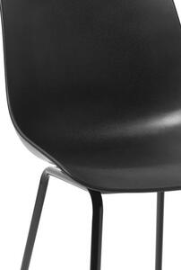 Židle z umělé hmoty s kovovými nohami Joe, 2 ks