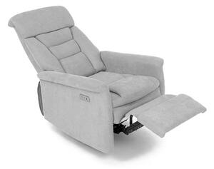 TV křeslo MAGNUM s elektrickým polohováním — látka, šedá