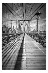 Plakát, Obraz - Melanie Viola - NEW YORK CITY Brooklyn Bridge, (40 x 60 cm)