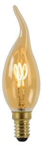 Diolamp EDISON LED svíčková žárovka plamínek Gold