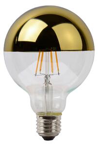 Diolamp LED retro žárovka GLOBE G125 6W Filament zlatý vrchlík