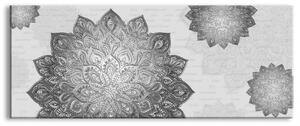 Obraz Mandala šedá Velikost (šířka x výška): 100x40 cm