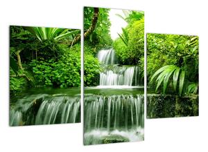 Vodopád v přírodě, obraz (90x60cm)