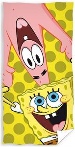 Carbotex Dětská osuška 70 × 140 cm ‒ Sponge Bob a Patrick