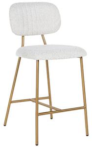 Bílá látková barová židle Richmond Xenia 65 cm