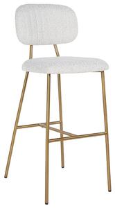 Bílá látková barová židle Richmond Xenia 79 cm