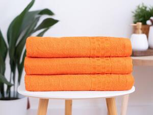 MKLuzkoviny.cz Froté ručník 50 × 100 cm ‒ Paolo oranžový