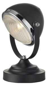 ACA DECOR Stolní retro lampa Headlight Black