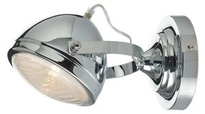 ACA DECOR Nástěnné retro svítidlo Headlight Chrom Wall