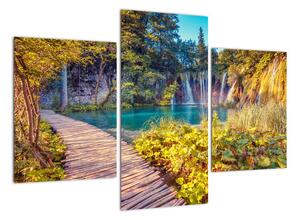 Vodopády v přírodě - obraz (90x60cm)