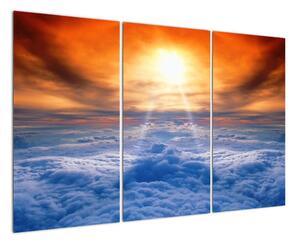 Moderní obraz - slunce nad mraky (120x80cm)