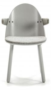 TEULAT UMA židle s područkami šedá