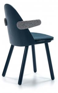 TEULAT UMA židle s područkami modrá