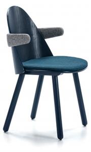 TEULAT UMA židle s područkami modrá