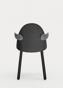 TEULAT UMA židle s područkami černá