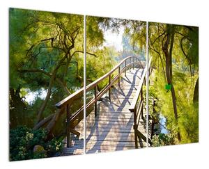 Moderní obraz - most přes vodu (120x80cm)