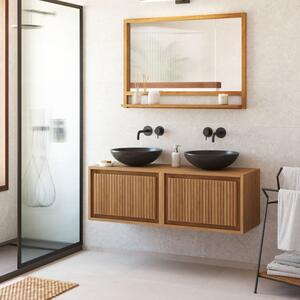 Teaková koupelnová skříňka Kave Home Taciana 60 x 40,5 cm