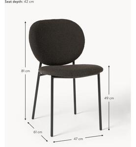 Bouclé čalouněné židle Ulrica, 2 ks