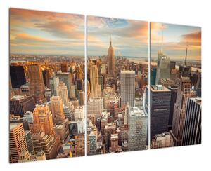 Moderní obraz do bytu - mrakodrapy (120x80cm)