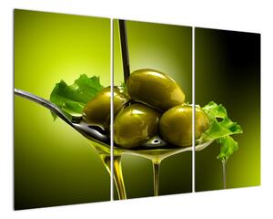 Obrazy do kuchyně - olivy (120x80cm)