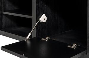 Černý dubový TV stolek Richmond Tetrad 200 x 45 cm
