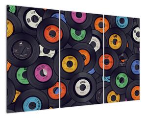 Gramofonové desky - moderní obraz na stěnu (120x80cm)