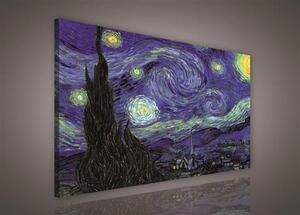 Obraz na plátně Vincent van Gogh Hvězdná noc 172O1, 75 x 100 cm, IMPOL TRADE