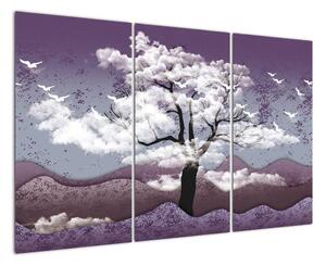 Abstraktní obraz stromu (120x80cm)