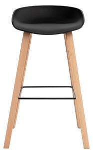 Černá plastová barová židle Somcasa Ronie 76 cm
