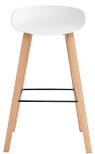 Bílá plastová barová židle Somcasa Ronie 76 cm