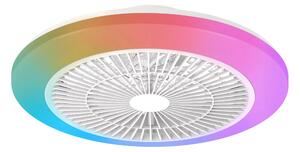 Amigo Stropní svítidlo s ventilátorem 20W+40W, 4400lm, AC 220–240, 2700–6500 K, IP20, RGB OFF bílá
